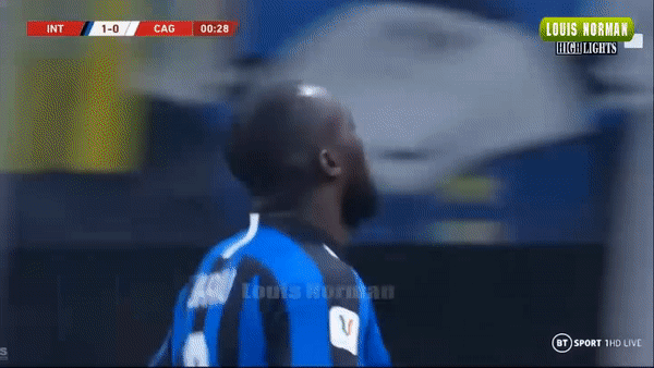 Inter Milan - Cagliari 4-1: Lukaku, Valero, Ranocchia khoe tài, HLV Conte vào tứ kết Coppa Italia
