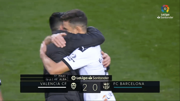 Valencia - Barcelona 2-0: Jordi Alba phản lưới nhà, Maxi Gomez lập công hạ Barca