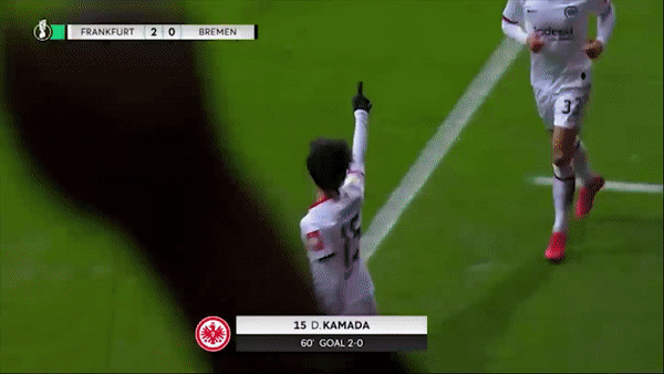 Eintracht Frankfurt - Werder Bremen 2-0: Andre Silva, Daichi Kamada tỏa sáng dễ dàng hạ đối thủ