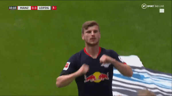 Mainz - RB Leipzig 0-5: Werner lập hattrick, Poulsen, Sabitzer góp công chiến thắng đậm đà
