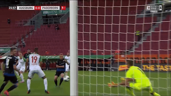 Augsburg - Paderborn 0-0: Mamba, Srbeny kém duyên, người nhện Luthe xuất thần 