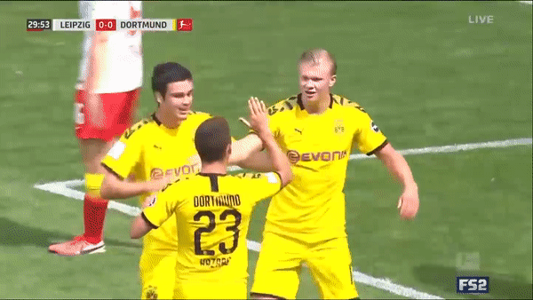 Leipzig - Borussia Dortmund 0-2: Sao trẻ Erling Haaland tỏa sáng