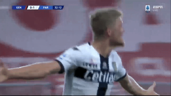 Genoa - Parma 1-4: Cornelius tỏa sáng hat-trick, Kulusevski góp công chiến thắng tưng bừng