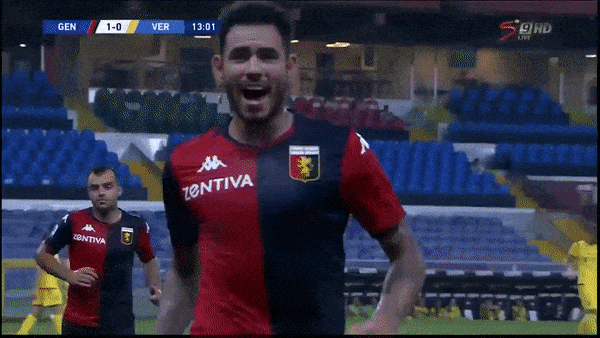 Genoa - Verona 3-0: Sanabria lập cú đúp, Cristian Romero lập công, Romero, Cassata, Amrabat nhận thẻ đỏ