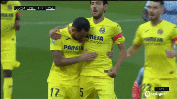 Villarreal - Valencia 2-1: Paco Alcacer, Daniel Parejo tỏa sáng, Takefusa nhận thẻ đỏ phút 90'+2