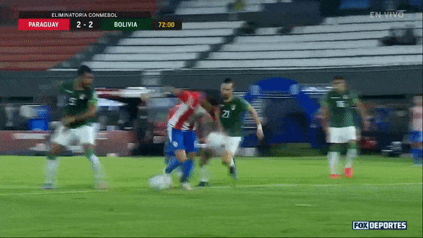 Paraguay - Bolivia 2-2: Rượt đuổi kịch tính, Angel Romero mở bàn từ chấm penalty, Moreno gỡ hòa, Cespedes lập công, Alejandro Romero lại gỡ hòa