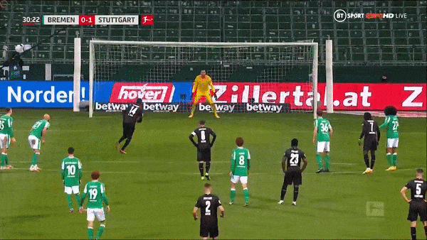 Werder Bremen - Stuttgart 1-2: Kịch tính phút bù giờ, Silas Wamangituka tỏa sáng cú đúp nghẹt thở
