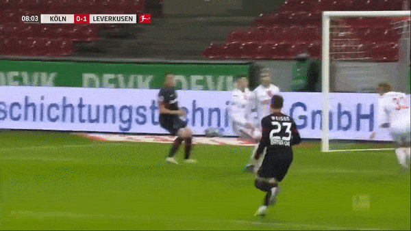 Koln - Leverkusen 0-4: Mitchell Weiser, Moussa Diaby, Patrik Schick, Florian Wirtz lần lượt khoe tài ghi bàn