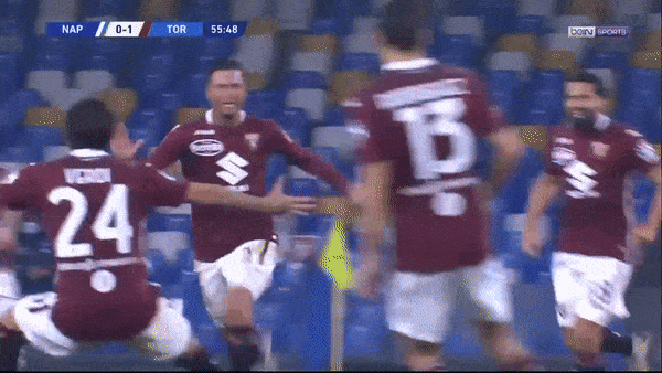 Napoli - Torino 1-1: Armando Izzo mở tỷ số, Lorenzo Insigne, Zielinski kiến tạo, Lorenzo Insigne gỡ hòa phút bù giờ