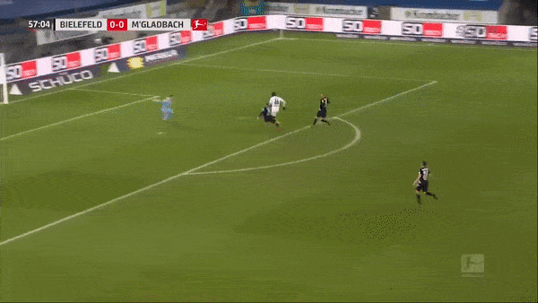 Bielefeld -  M'gladbach 0-1: Jonas Hofmann chuyền vượt tuyến, Breel Embolo lập công giành gọn 3 điểm