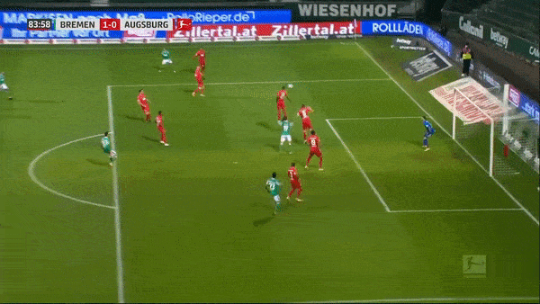 Werder Bremen - Augsburg 2-0: Kịch tính 6 phút cuối, Gebre Selassie khai bàn, Felix Agu ấn định chiến thắng 