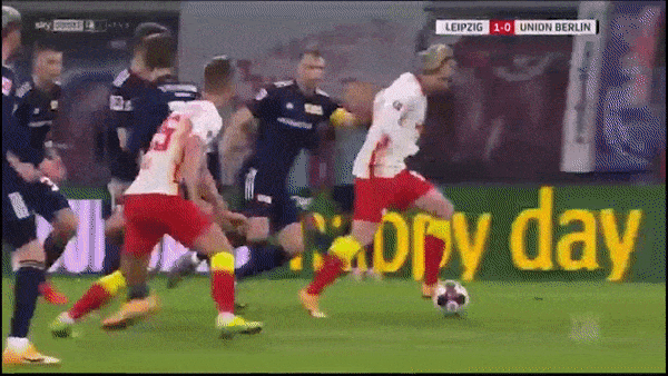 RB Leipzig - Union Berlin 1-0: Daniel Olmo kiến tạo, Emil Forsberg ra chân chớp nhoáng 
