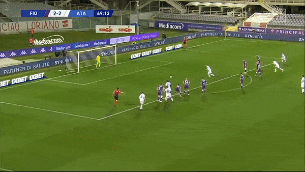 Fiorentina - Atalanta 2-3: Dusan Vlahovic, Duvan Zapata đua tài lập cú đúp, Josip Ilicic chốt hạ chiến thắng trên chấm penalty