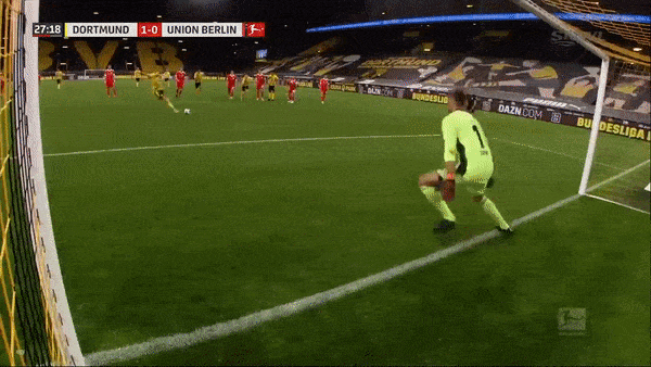 Borussia Dortmund - Union Berlin  2-0: Haaland sút hỏng penalty, Reus kịp đá bồi, Raphael Guerreiro chốt hạ chiến thắng