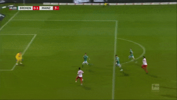 Werder Bremen - Mainz 0-1: Adam Szalai nhanh chân đá bồi ghi bàn duy nhất, Joshua Sargent hỏng penalty