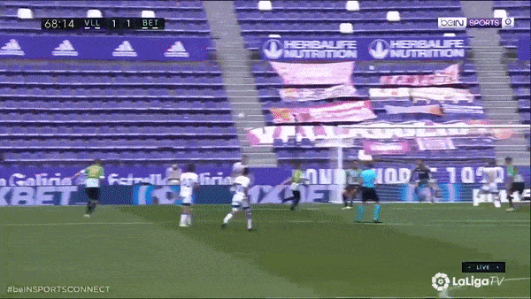Valladolid - Real Betis 1-1: Juan Miranda kiến tạo, Aitor Ruibal mở bàn, Lucas Olaza kiến tạo, Shon Weissman đánh đầu giành lại 1 điểm