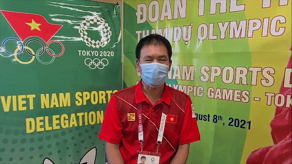 Trưởng đoàn Trần Đức Phấn nhắc nhở HLV, VĐV Việt Nam tăng cường 5K phòng, chống dịch bệnh Covid-19 trong làng Olympic Tokyo 2020