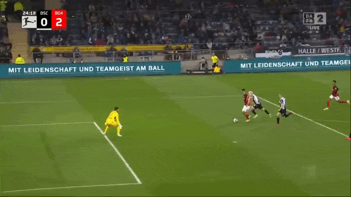 Bielefeld vs Leverkusen 0-4: Moussa Diaby khai bàn, Patrik Schick xuất sắc cú đúp, Kerem Demirbay chốt hạ chiến thắng trên chấm penalty