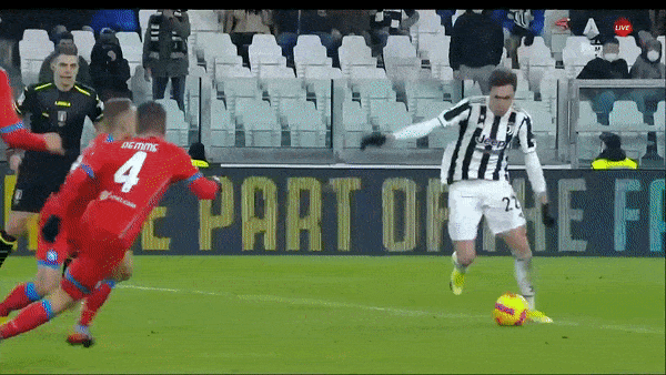 Juventus vs Napoli 1-1: Matteo Politano kiến tạo, Dries Mertens mở bàn, Chiesa chớp thời cơ sút xa gỡ hòa đẹp mắt cho Juve