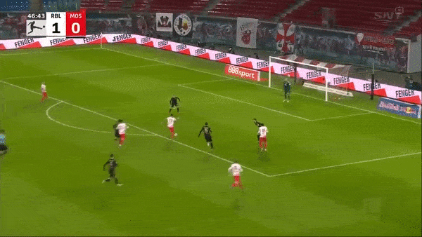 RB Leipzig vs Mainz 4-1: Andre Silva mở bàn từ chấm penalty, Dominik Szoboszlai, Christopher Nkunku lập công, Lee Jae-sung ghi bàn danh dự, Alexander Hackbị thẻ đỏ