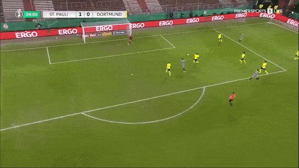 St Pauli vs Borussia Dortmund 2-1: Etienne Amenyido sớm mở bàn, Axel Witsel phản lưới nhà, Erling Haaland lập công trên chấm penalty, Dortmund bất ngờ thành cựu vương