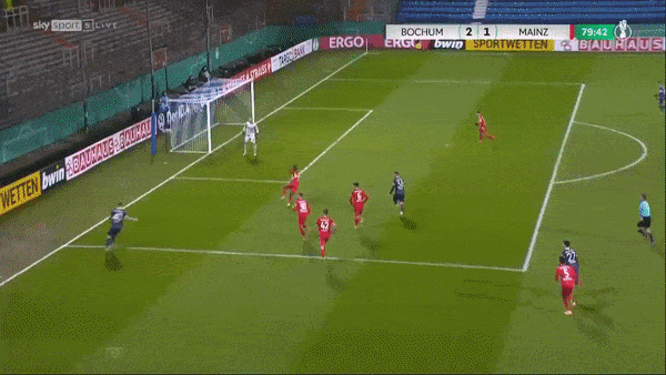 Bochum vs Mainz 3-1: Karim Onisiwo sút bồi mở bàn, Milos Pantovic lập cú đúp, Eduard Lowen ấn định chiến thắng dễ dàng