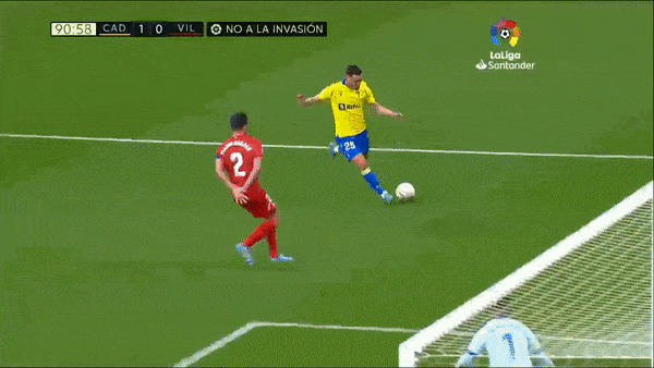 Cadiz vs Villarreal 1-0: Lucas Perez kiến tạo, Ruben Sobrino băng vào đệm bóng cận thành ghi bàn duy nhất giành 3 điểm