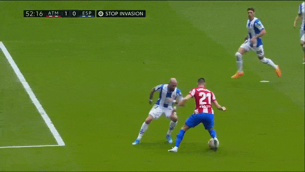 Atletico Madrid vs Espanyol 2-1: Cunha chọc khe, Carrasco mở tỷ số, De Tomas gỡ hòa, Carrasco lại tỏa sáng trên chấm penalty, Geoffrey Kondogbia nhận thẻ đỏ