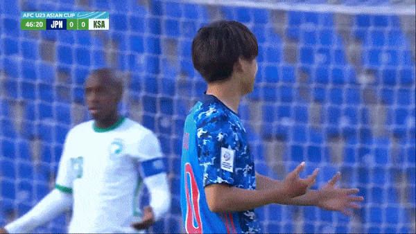 U23 Nhật Bản vs U23 Saudi Arabia 0-0: Shota Fujio bất ngờ thẻ đỏ, U23 Saudi Arabia tạm dẫn đầu do hơn U23 Nhật Bản hiệu số bàn thắng thua