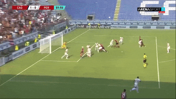Cagliari vs Perugia 3-2: Giorgio Altare sớm mở bàn, Federico Melchiorri, Di Serio lập công nhưng Gianluca Lapadula, Nicolas Viola ngược dòng 9 phút cuối