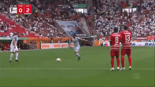 Augsburg vs Freiburg 0-4: Bùng nổ hiệp 2, Michael Gregoritsch, Vincenzo Grifo, Matthias Ginter, Doan Ritsu lần lượt tỏa sáng, giành gọn 3 điểm