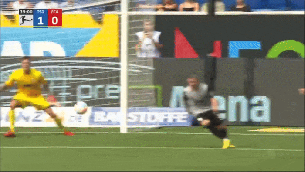Hoffenheim vs Augsburg 1-0: Salih Ozcan kiến tạo, Dennis Geiger volley giành gọn 3 điểm