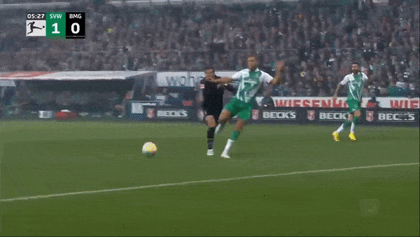 Werder Bremen vs M'gladbach 5-1: Niclas Fullkrug xuất thần ghi cú đúp, lần lượt Marvin Ducksch, Mitchell Weiser lập công, Ramy Bensebaini phản lưới nhà