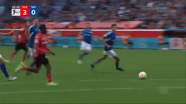 Leverkusen vs Schalke 4-0: Moussa Diaby mở bàn, Jeremie Frimpong tỏa sáng cú đúp, Sampaio Filho ấn định chiến thắng đậm đà