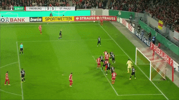 Freiburg vs St Pauli 2-1: Lukas Daschner mở tỷ số, Matthias Ginter gỡ hòa phút bù giờ, Michael Gregoritsch chốt hạ chiếc vé đi tiếp ở hiệp phụ