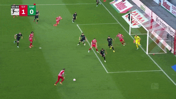 Freiburg vs Werder Bremen 2-0: Lukas Kubler chớp thời cơ mở bàn, Vincenzo Grifo nhân đôi cách biệt trên chấm penalty 