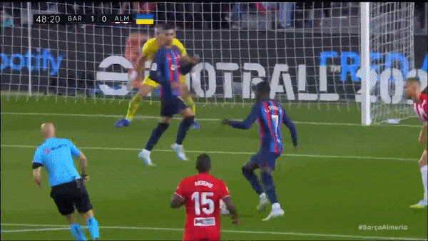 Barcelona vs Almeria 2-0: Busquets kiến tạo, Dembele mở bàn, De Jong góp công chiến thắng ngày Barca chia tay Pique