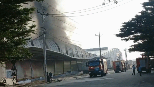 Cháy lớn, khói bốc cao hàng chục mét tại một công ty ở TP Dĩ An