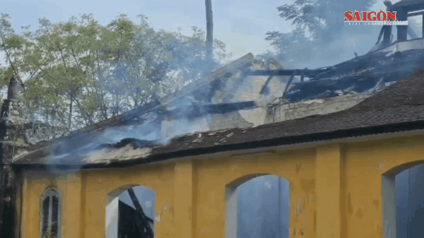 Cháy lớn tại di tích Quốc Tử Giám triều Nguyễn