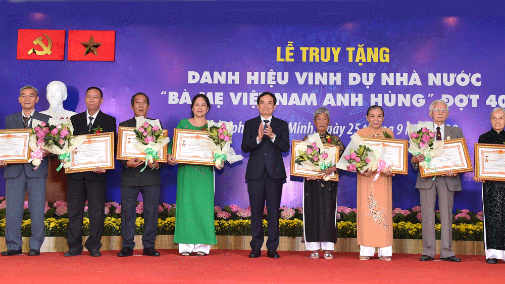 41 mẹ được truy tặng danh hiệu Bà Mẹ Việt Nam Anh hùng
