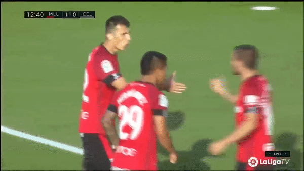 Mallorca - Celta Vigo 5-1: Budimir lập cú đúp, Hernandez, Pozo, Sevilla lần lượt góp công chiến thắng đậm đà