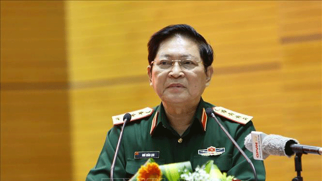 Đại tướng Ngô Xuân Lịch phát biểu tại hội nghị