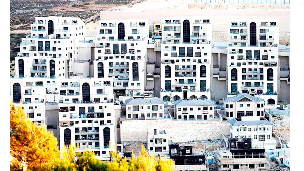 Khu định cư của Israel ở Givat Zeev, gần thành phố Ramallah ở West Bank. Ảnh: Getty Images