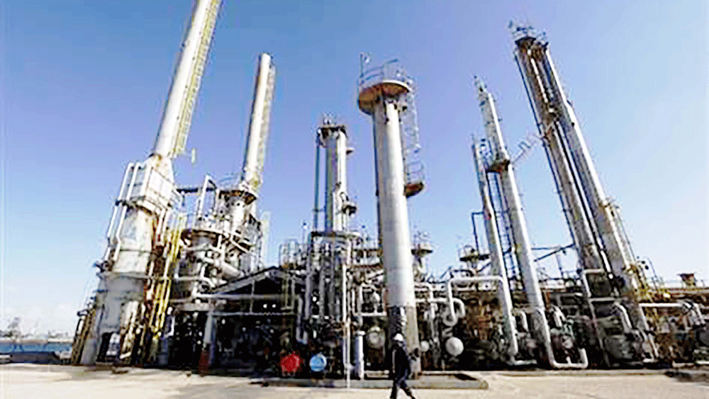 Cơ sở lọc dầu tại thành phố Berga, Libya