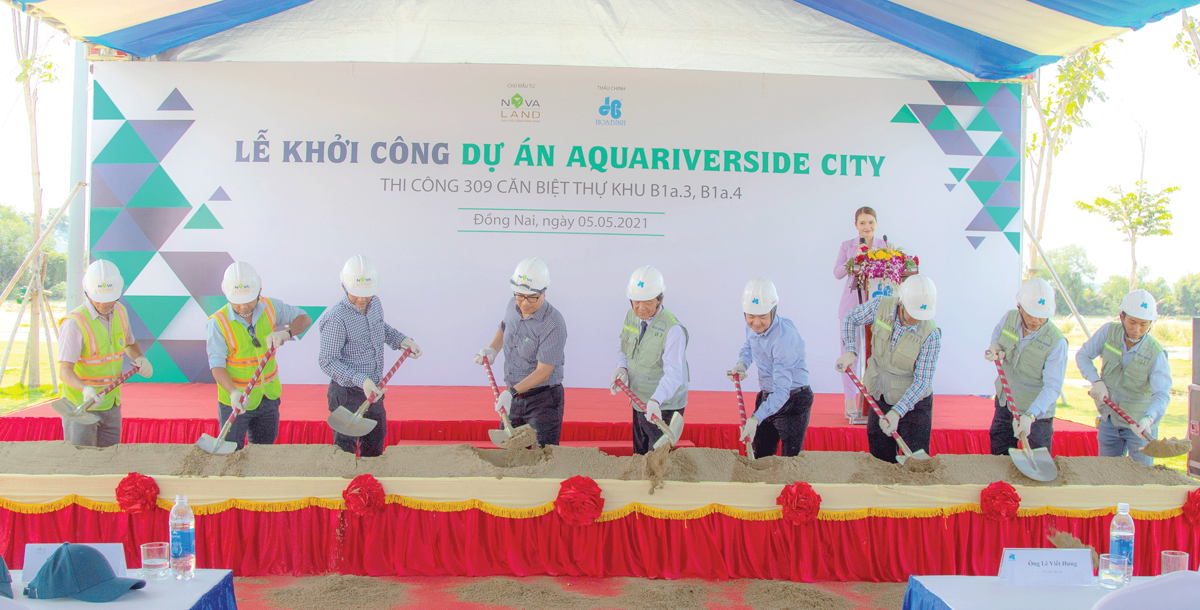 Hòa Bình khởi công xây dựng dự án Aqua Residence City