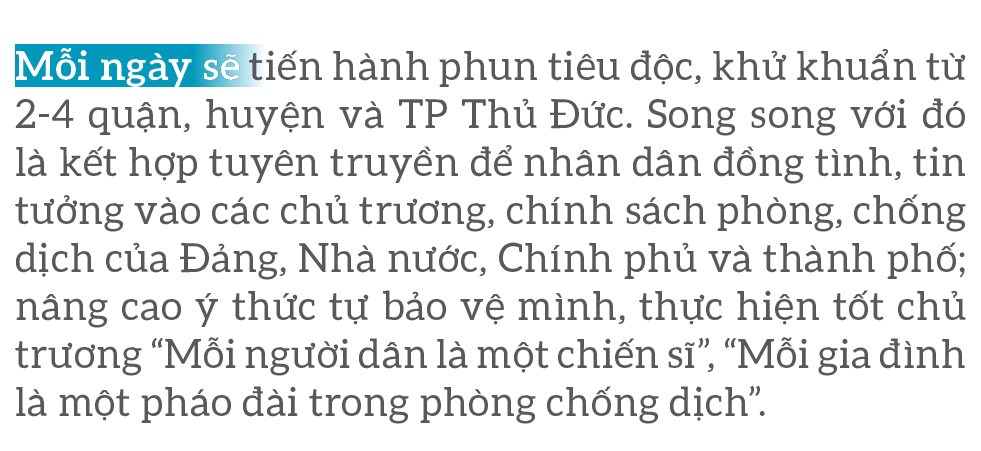 Lực lượng vũ trang ra quân phun khử khuẩn toàn thành phố ảnh 11