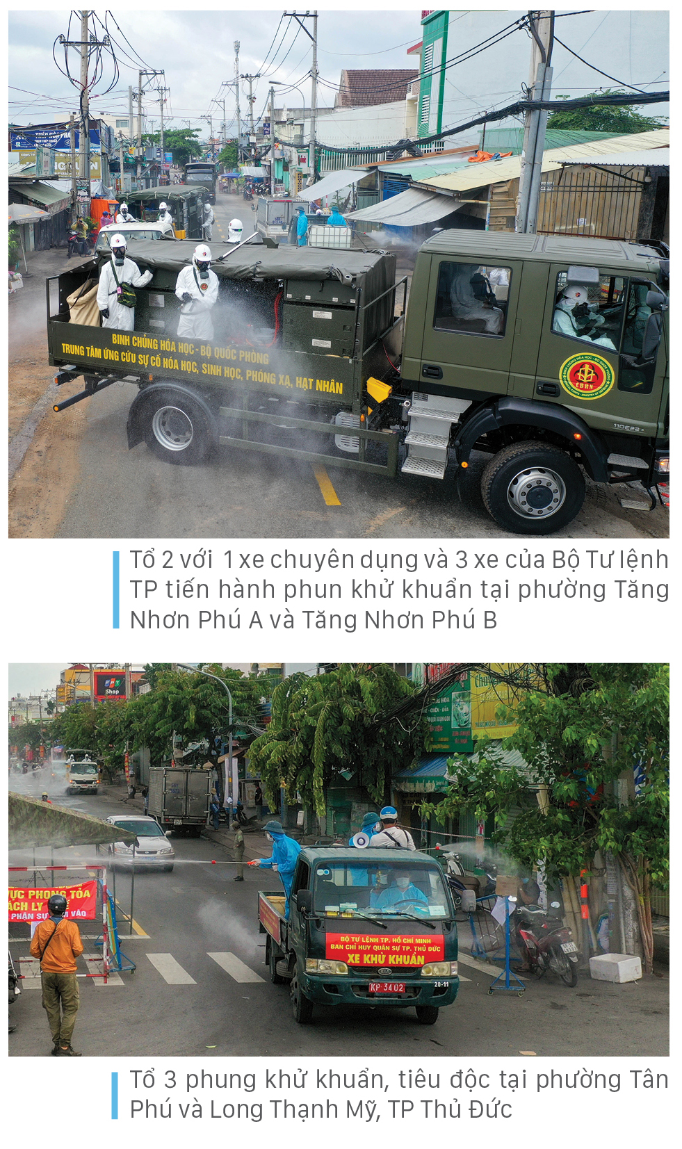 Lực lượng vũ trang ra quân phun khử khuẩn toàn thành phố ảnh 18