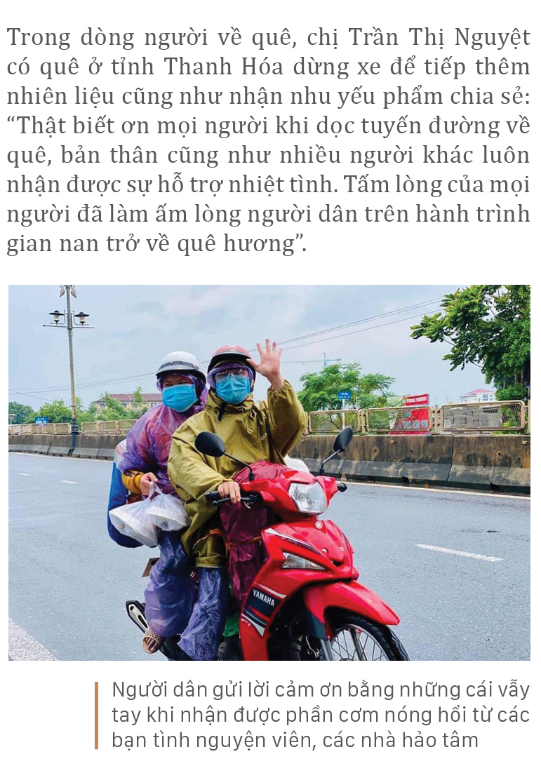 Nồng ấm nghĩa tình miền Trung hỗ trợ dòng người về quê ảnh 7