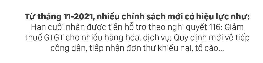 Những chính sách mới, có hiệu lực từ tháng 11-2021 ảnh 1