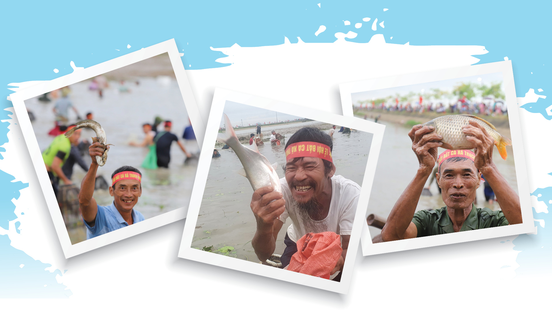 Hàng trăm người nô nức bắt cá hồ Đập Lổ ở Hà Tĩnh ảnh 10